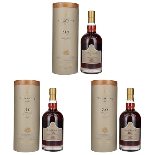 Graham's 30 Year Old Tawny Port Wine, 75 cl (Pack of 3)