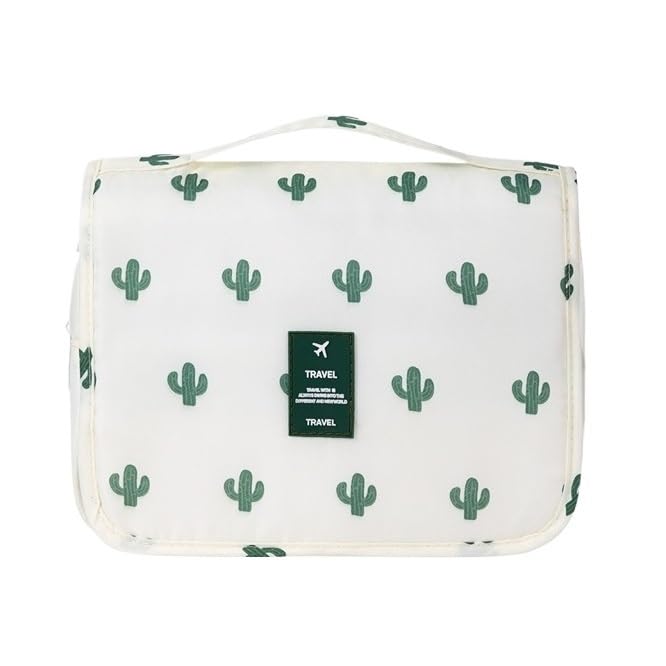 Borsa da Toilette da Donna, Borse per Il Trucco, Borsa cosmetica da Viaggio, Organizer per Articoli da Toilette, Impermeabile, da Appendere, per Il Bagno.