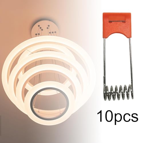 Paneles empotrables de metal naranja con clip de resorte para iluminar techos 5
