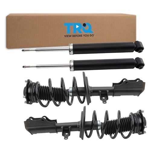 Image of TRQ Front and Rear Complete Strut Assembly & Shock Absorber Kit Complete Strut & Coil Spring Assembly Compatible with 2019-2022 Chevrolet Blazer