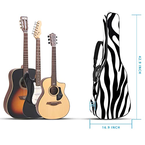 Hondank Étui rembourré pour guitare acoustique classique Motif zèbre, Multicolore 01., 42.9×16.9×4.7 in, Organiseur de… - Les Beatles, Paul McCartney, John Lennon, RIngo Starr, George Harrison Hondank Étui rembourré pour guitare acoustique classique Motif zèbre, Multicolore 01., 42.9x16.9x4.7 in, Organiseur de… – Image 5