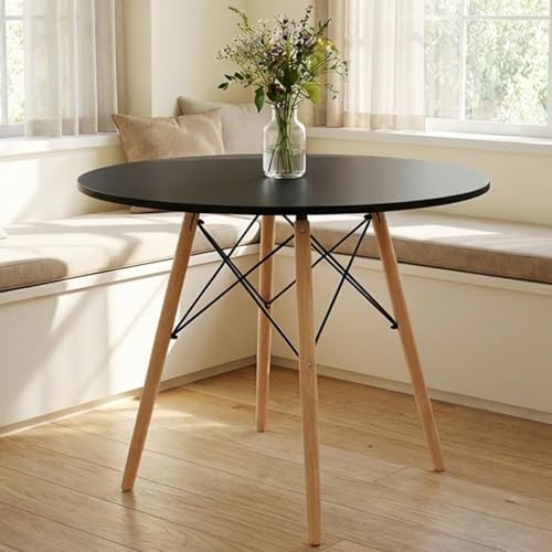 Catálogo de Comedor 4 Sillas los mejores 10. 43 SELECTSHOP Mesa Comedor Estilo Eames Comedor Mesa Laminada Antecomedor Mesa Eames Redonda Desayunador para 2 o 4 Personas para Hogar y Mesa de Trabajo para Oficina (Negra 80 * 80...