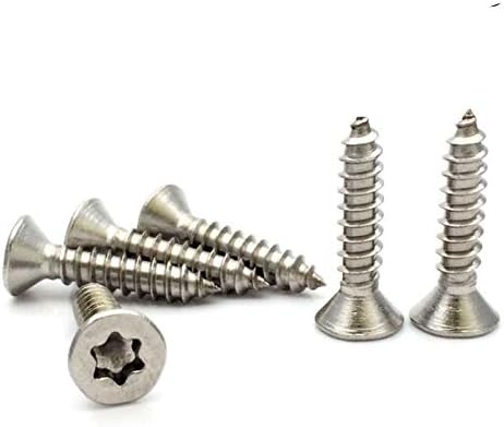 30pcs M2.9 stainless steel self-tapping screw anti-theft screws countersunk flat head bolt lamp fitting bolts 8-25mm length (Size: M2.9x19mm)