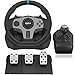 PXN V9 Gaming Lenkrad mit Pedalen und Schalthebel, 270/900° Lenkräder mit Tool App, Vibrationen Feedback, Rennlenkrad für PC, PS4, Xbox One, Xbox series X|S, PS3, Switch