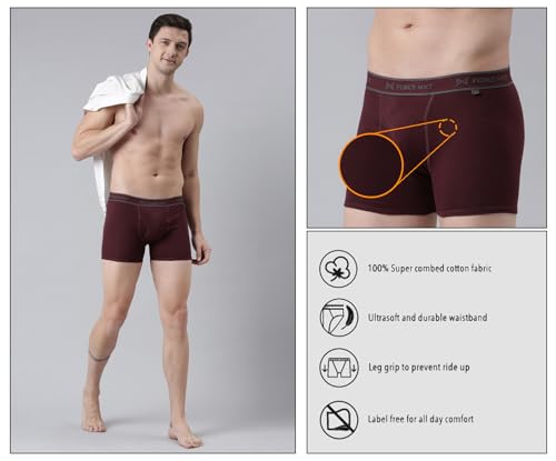 Image of Force NXT Men's Super Combed Cotton Regular Solid Brief | Soft Men Brief Innerwear | Best underwear for Men |Actual Color May Vary