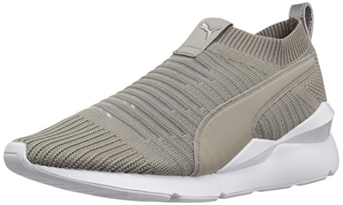 PUMA Women's Muse Slip On Wn Sneaker, Rock Ridge-Rock Ridge, 8 M US