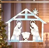 Impact Innovations Christmas Lighted Nativity Creche Birth of Jesus Christ