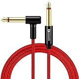 cubierta de nailon trenzado apretado, el cable de guitarra soporta considerables arañazos y abrasiones, ofreciendo una durabilidad y una vida más larga. El revestimiento de nailon flexible también evita que el cable se doble.