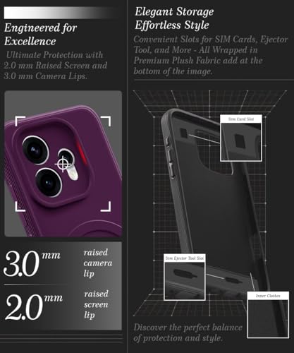 Image of WOW IMAGINE Back Case Cover for Oppo Reno 15 5G | Soft Matte Silicone MagSafe Design (MagSafe Not Supported) | Slim Fit & Shockproof | Camera Protection Bumper Cover (Purple)