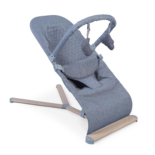 Red Kite - Silla balancín Baya, ergonómica, ajustable y con juguetes en la barra (gris)