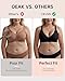 OEAK Womens Deep V Bras Wireless Comfortable Bra Supportive No Underwire Bras Tshirt Push Up Bralettes Plunge Seamless Bra Black M