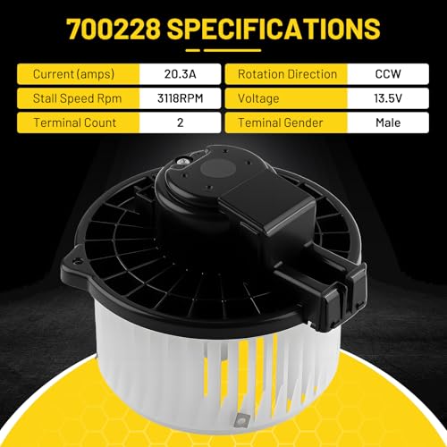 Image of 700228 HVAC Blower Motor Fit for Cadillac CTS 2008-2015 | for Lexus RX330 RX350 RX400h, for Subaru Legacy & Outback 2010-2019, for Toyota Sienna 2007-2010 Replacement Part 87103-08090
