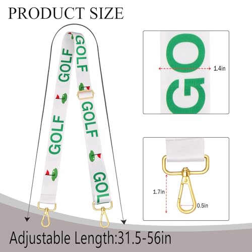 Image of NVENF Game Day Purse Strap Replacement Baseball Basketball Soccer Golf Crossbody Shoulder Bag Straps for Stadium Clear Purse (Style G)
