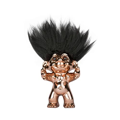 Goodluck Trolls Bronze Noir 12 cm le cadeau retro idéal a offrir