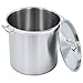 pedkit Olla de Gran Capacidad Olla Cacerolas Baterías de Cocina de Acero Inoxidable 71 L 45x45 cm