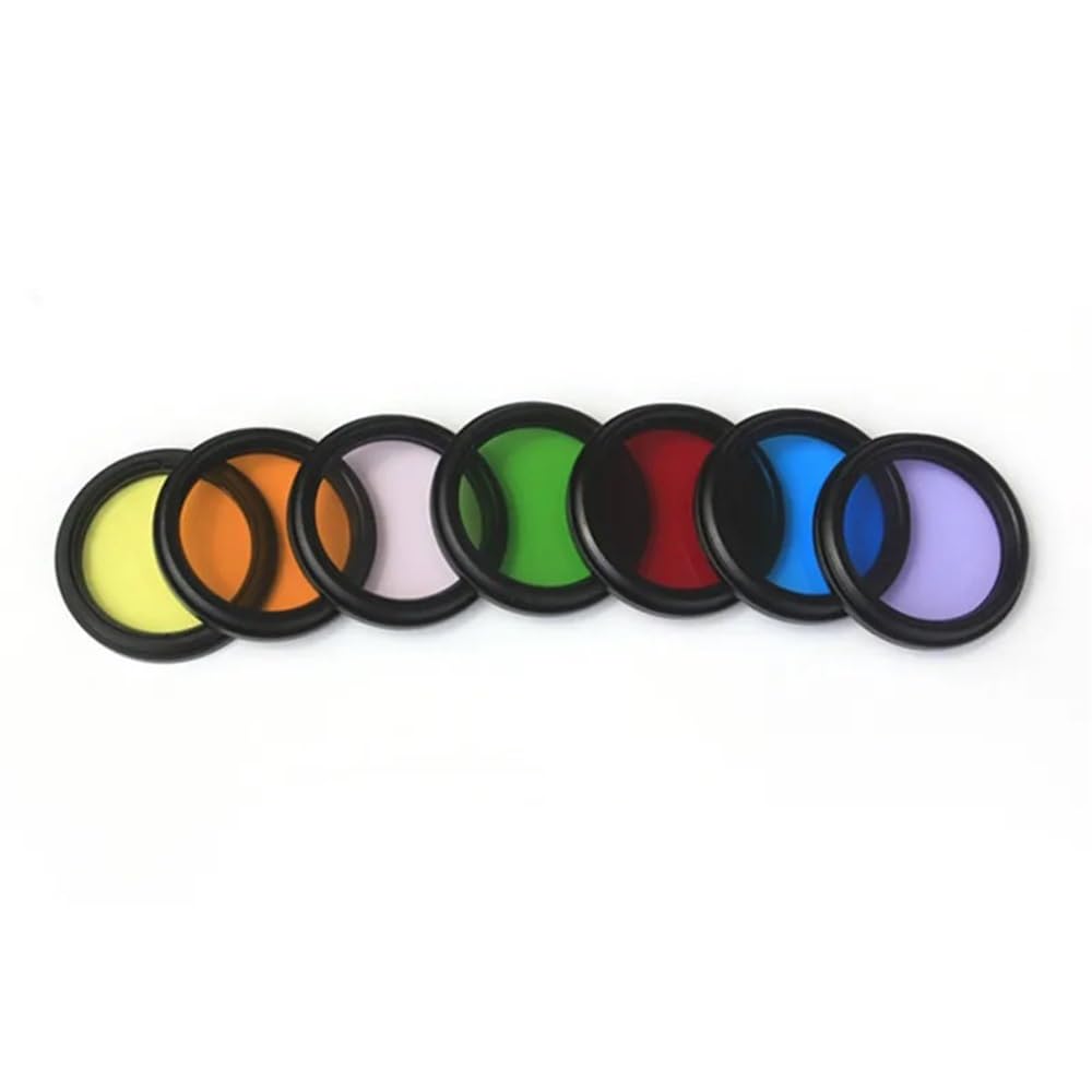 Pièces détachées pour télescope astronomique Lot de 7 télescopes optiques M48 x 0,75 mm avec lentille Couleur 2 Pouces