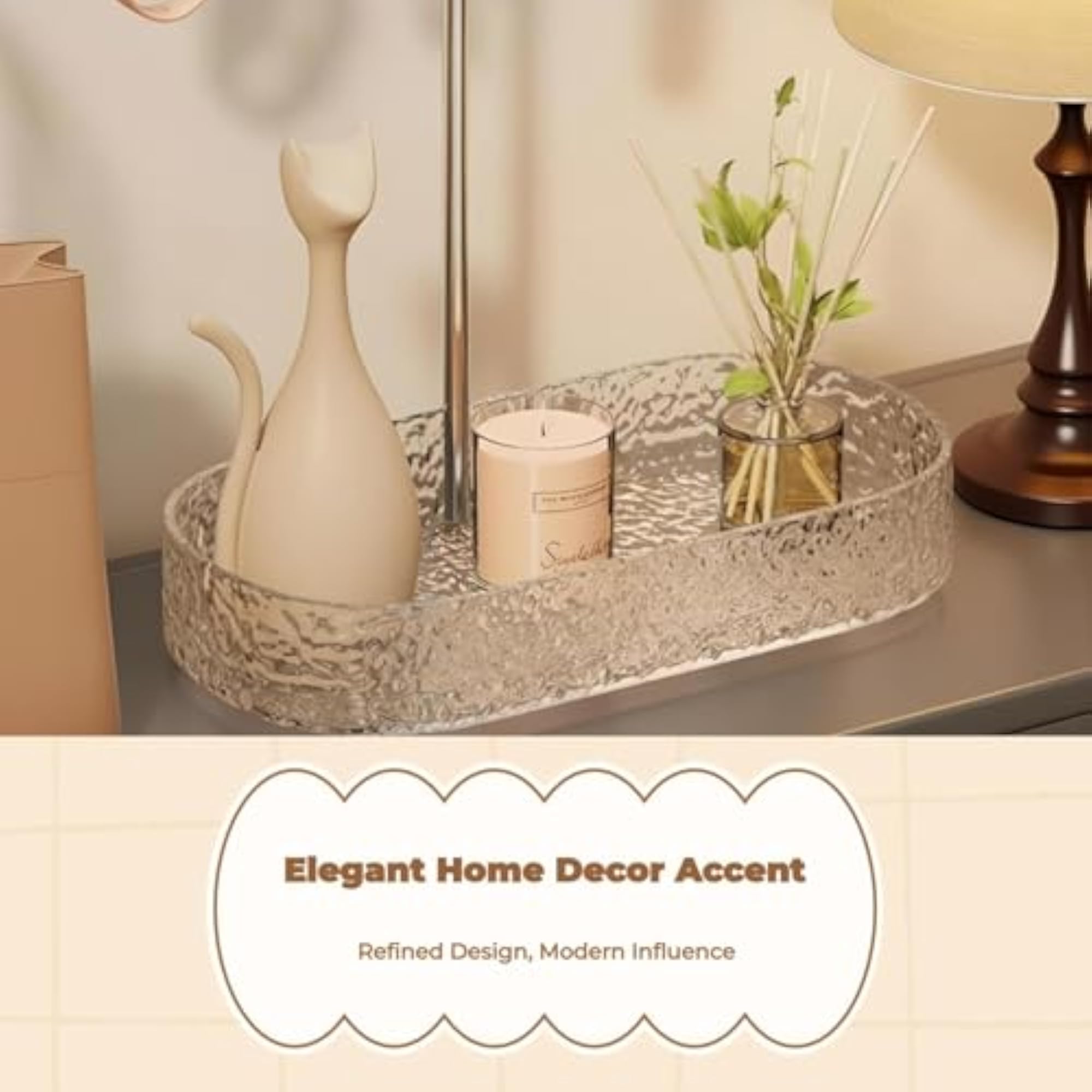 Key Tray Valet Organizer for Entryway Decor