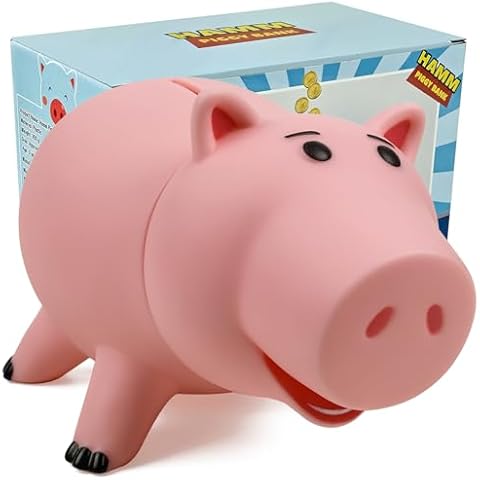 QUEENTAS Pink Toy Story Piggy Bank Cover