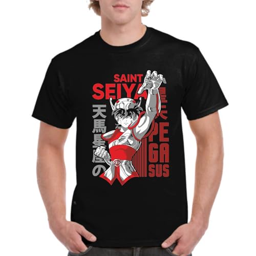 the Fan Tee Camiseta de Adulto de Hombre Dibujos Animados Zodiaco Caballeros de Atenea 145 M