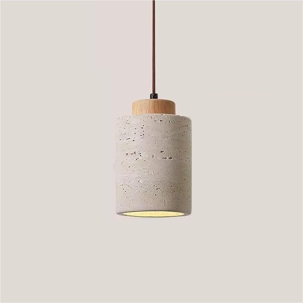 Suspension travertin jaune pour remplacer un éclairage terne par un style vintage
