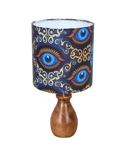 Image of Homesake Dovel Pot Table Lamp For Living Room Decoration | E27 Holder, Bulb Included | Warm Light | Desk Nightstand Light, Decorative Lamps For Bedroom, Beside,Study & Home Decor, Beauty In Eye Shade