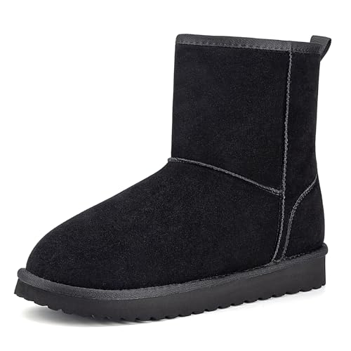 Mishansha Botas Mujer Invierno con Peluche Forro Zapatos Nieve Negro Gr.38