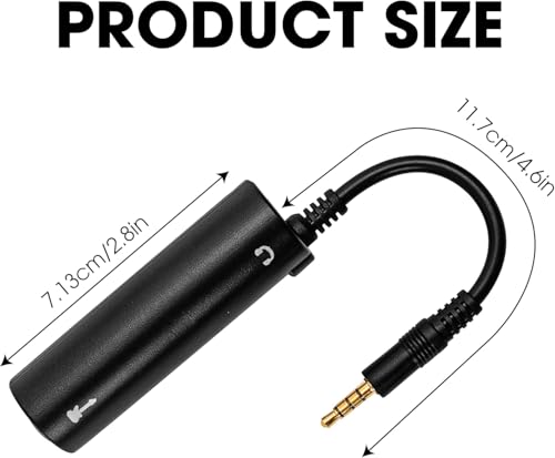 XIKKART Guitar Audio Interface Adapter | Portable Guitar to Phone Converter | Guitar Interface for iPhone, iPad, Android Smartphones & Tablets | Lightweight Audio Adapter for Recording (Audio Adapter) - Image 8 thumbnail