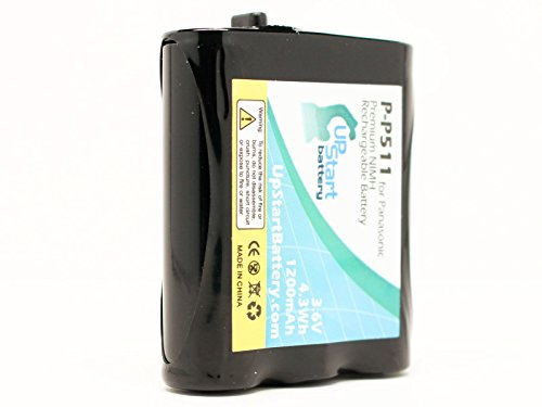 Replacement for Panasonic KX-TG5100 Battery - Compatible with for Panasonic Cordless Phone Battery (1200mAh 3.6V NI-MH)