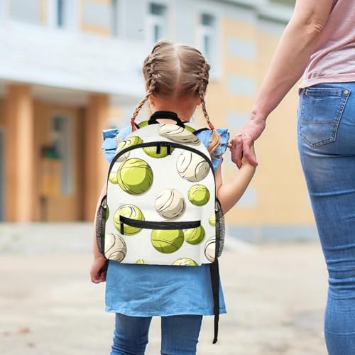 Sac à dos décontracté multicolore motif tennis stylé pour petits - 6
