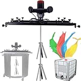 KLYDBMYT IBC-Farbmischer, klappbarer Propeller, für Tintenlöser-Rührwerk, Teleskopauszug 65–125 cm, zum Rühren in verschiedenen Behältern, 3280 W