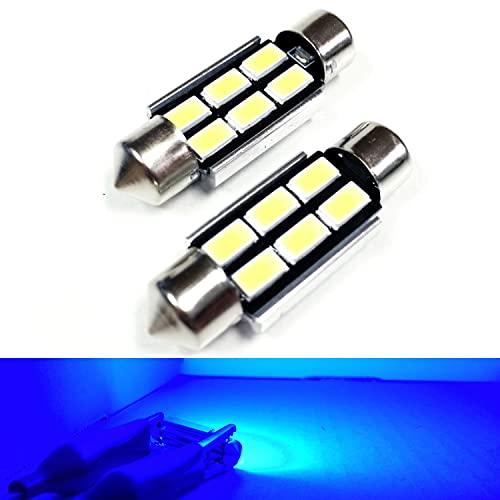 SOCAL LED 2x 4210 42mm Adorno de Canbus Bombillas LED de Alta Potencia 6W Brillante SMD 5730 Interior de la luz de Techo, luz de Mapa, Azul