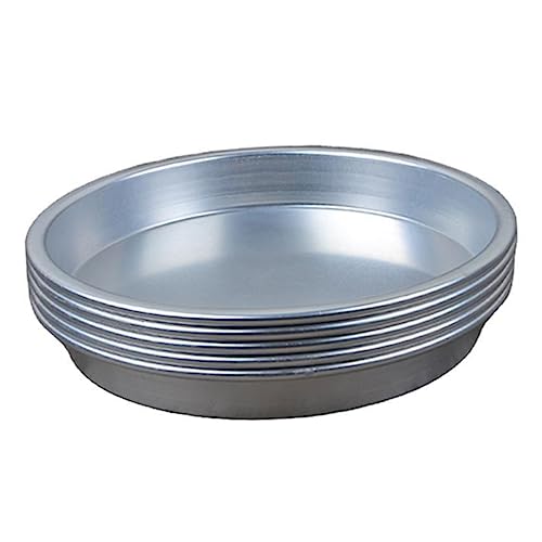 BRIGHTFUFU 5 Pcs Aluminum Alloy Dinner Plates Bbq Plates Snack Tray Candy Case Versatile for Bbq Picnic Camping Outdoor Baking Easy to Clean