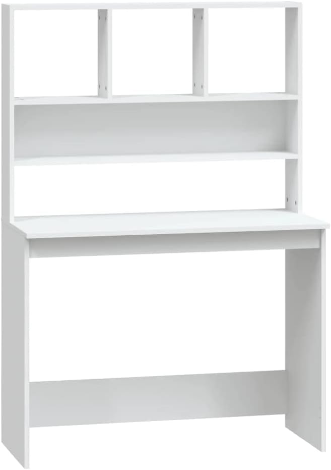 VidaXL Scrivania Bianco Lucido 90x45x76 cm in Legno Multistrato | Leroy Merlin