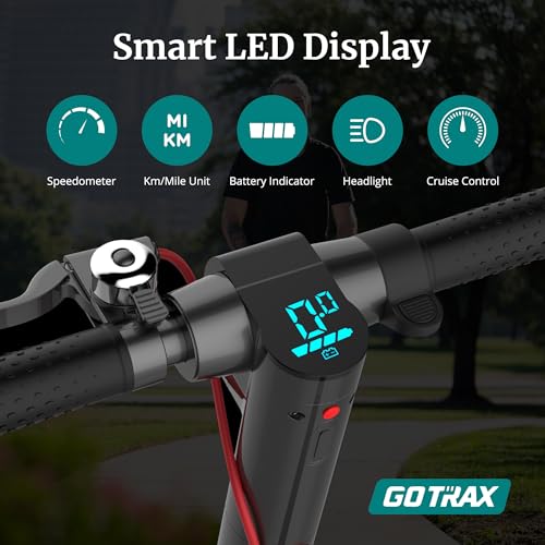 Image of Gotrax XR Elite Electric Scooter for Adults, Max 16 Mile Range and 15.5Mph Speed 250W /300W Motor, 8.5 inch Tire, with Long Life Battery Durable Aluminum Alloy Frame, Foldable E Scooter for Commute