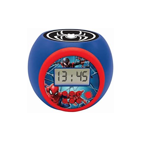 Lexibook Reloj despertador con proyector Spiderman Marvel Cover
