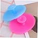 Ipetboom 2pcs Silicone Facial Brush Small Sky Blue Rose Red Non Slip Handheld Face Massager and Exfoliating Scrubber for Women and All Skin Types Including Boy Girl and Seniors