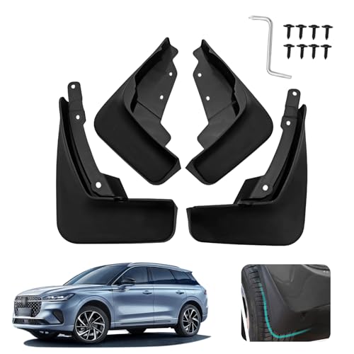 Image of Custom Fit for Mud Flaps Lincoln Corsair 2020-2024 2025 Mud Splash Guard Front and Rear 4-PC Set