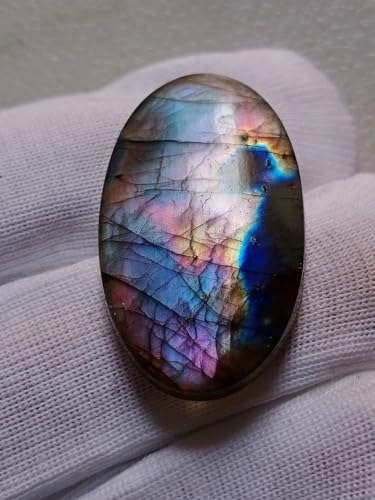 Cabochon en labradorite violette naturelle, pierre d'inspiration unique - 2