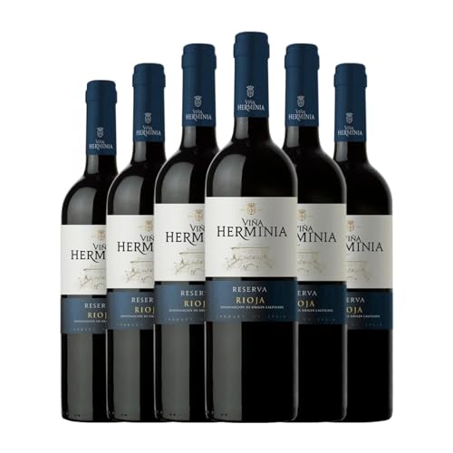Viña Herminia Rioja Reserva 75 cl – Caja de 6 Botellas de Vino Tinto Premium Viña Herminia Rioja Reserva 75 cl – Caja de 6 Botellas de Vino Tinto Premium