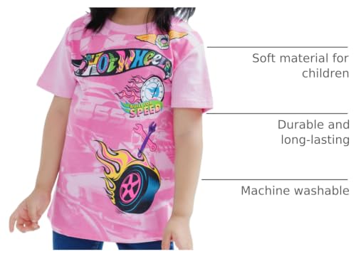 Image of Hot Wheels Girls' Racing 2-Piece T-Shirt Set Toddler to Big Kid