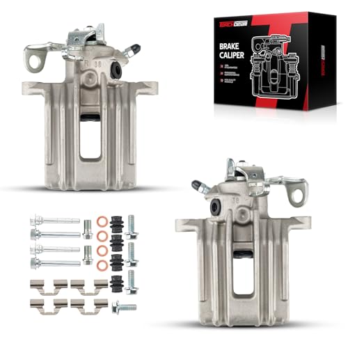 Image of Torchbeam Rear Brake Calipers Set for Volkswagen 1998-2000 Beetle, Volkswagen 1999-2002 Cabrio, Volkswagen 2000 Jetta 2.0L, Rear Left and Rear Right Calipers Replace # 192570+192571
