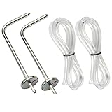 ZIBOO ASP2 Soft Tube,Static Pressure Probes with Compatible with Fieldpiece JL3KM2, SDMN5，SDMN6，ADMN2,HVAC Pitot Static Tube Fit for Many Dual Port Manometer with2x 39.37FEET(1.0M) Soft Tube