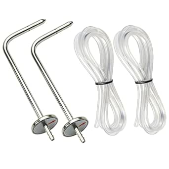 ZIBOO ASP2 Soft Tube,Static Pressure Probes with Compatible with Fieldpiece JL3KM2, SDMN5，SDMN6，ADMN2,HVAC Pitot Static Tube Fit for Many Dual Port Manometer with2x 39.37FEET(1.0M) Soft Tube