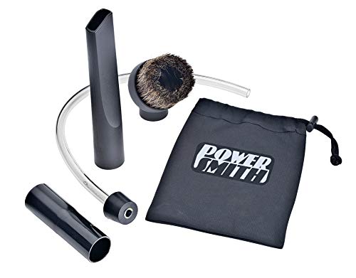 PowerSmith PAVC102 10 Amp 4 Gallon All-In-One Ash and Shop Vacuum/Blower with 10' Hose, Wheeled Base, Crevice Tool, Brush Nozzle, Pellet Stove Hose, 16' Power Cord, 1 1/4" Adapter, and 2 Filters - Thumbnail 4