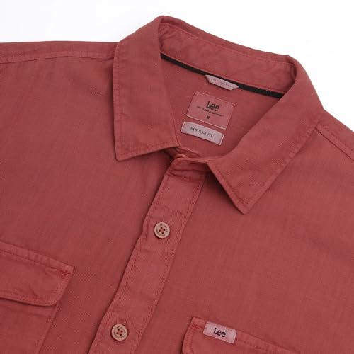 Image of Lee Men's Solid Regular Fit Shirts
