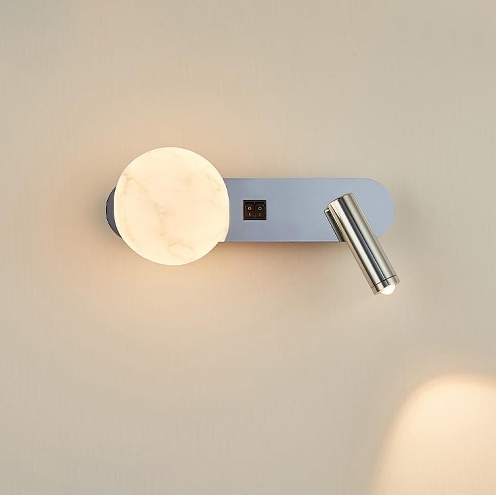 Elastyczna lampa ścienna z łabędzią szyjką do łóżka, lampa ścienna LED do czytania w łóżku z włącznikiem/wyłącznikiem, ciepła lampa 3000 K do sypialni, salo