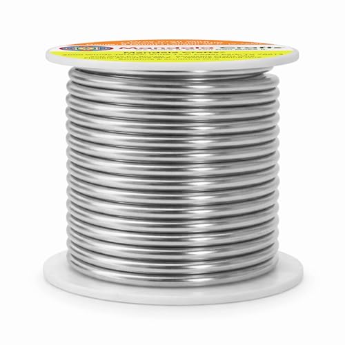 Image of Mandala Crafts 8 Gauge Anodized Aluminum Craft Wire for Jewelry Making - 32 FT Colored Flexible Gray Wire - Bendable for Bonsai Armature Crafting Sculpting