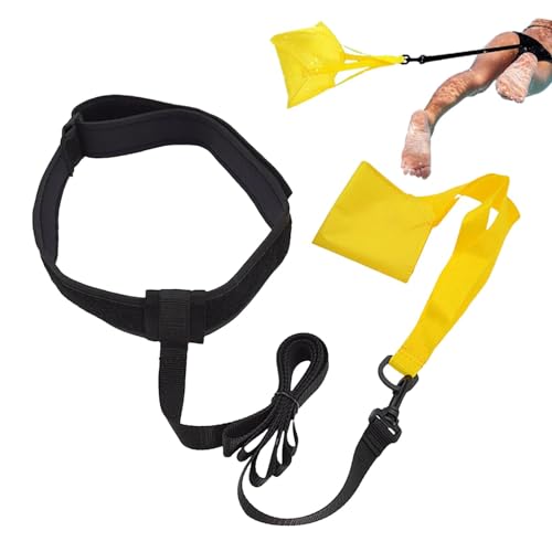 Correa de natación para piscina, paracaídas resistente a la natación, cintura ajustable, cinturón de natación de neopreno de tela Oxford, equipo resistente a la natación para niños y adultos