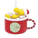 Hallmark Christmas Ornament, Peanuts Santa Woodstock Warm and Cozy Hot Cocoa (0002HCM5564)