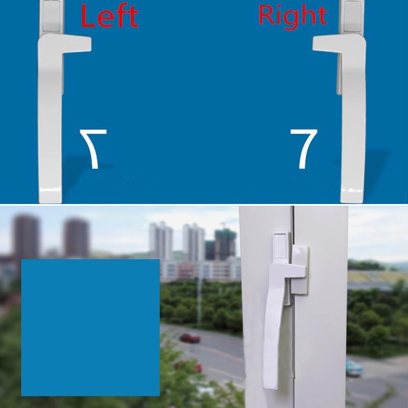 window handle， 1 Pair White Replacement Window Handles Hand Zinc Alloy Hardware Door Handle